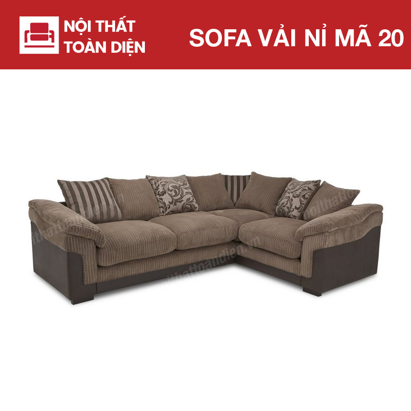Sofa Nỉ Mã 20 2 Ghế sofa vải nỉ 20