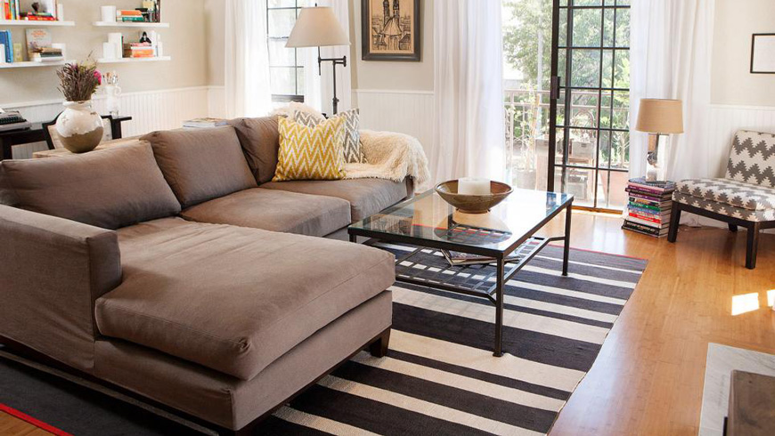 Chọn sofa nỉ cho phòng khách nhỏ 1 Chọn sofa nỉ cho phòng khách nhỏ 1