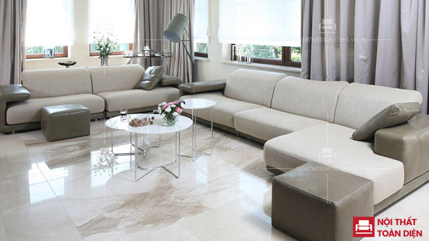 Mẫu sofa nỉ góc đẹp 1