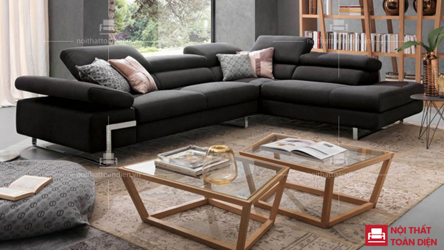 Mẫu sofa nỉ góc đẹp 2