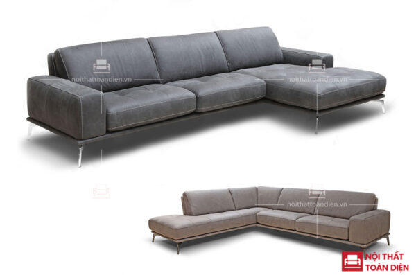 ghế sofa góc da mã 143 - Các mẫu bộ ghế sofa da đẹp