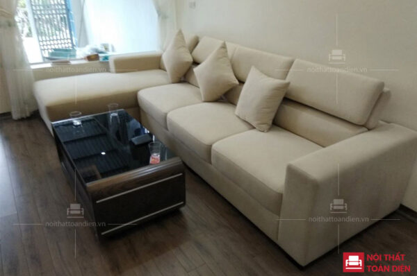 bộ ghế sofa bằng nỉ cho chung cư hiện đại