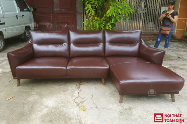 ghế sofa da phòng khách cao cấp cho chung cư AN Bình 1