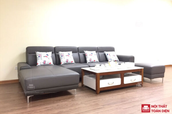 ghế sofa da đẹp-ghế sofa góc da phòng khách đẹp mã 152