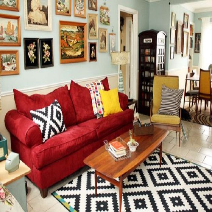 Đặt làm sofa phá cách theo phong cách Retro tại Nội Thất Toàn Diện 9 Mau Sofa phong cach Retro mau do sam 2